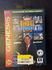 ESPN Baseball Tonight SEGA Genesis CIB Complete with Manual Tested
