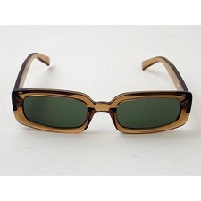 Le Specs Dynamite Tobacco/Green Rectangle Sunglasses 52-22-145
