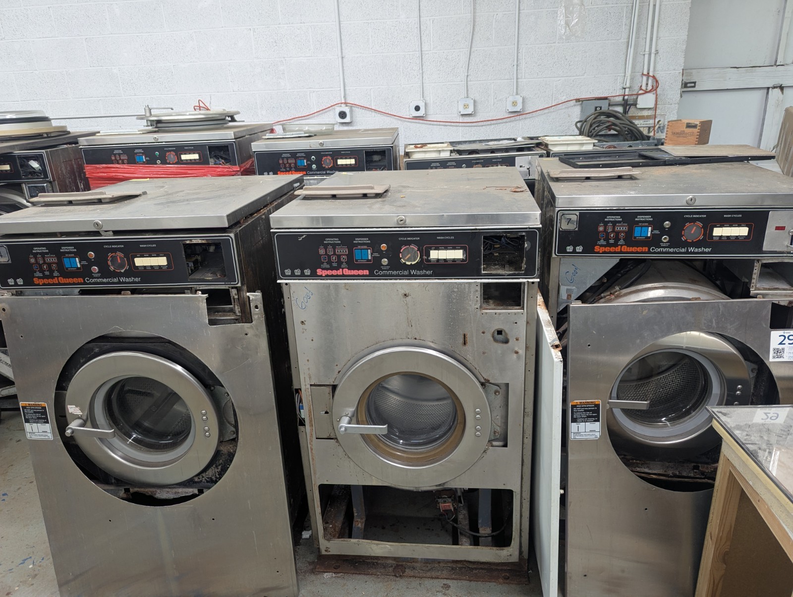 Alliance Huebsch Speed Queen parts units Coin Operated FL Washer Laundromat Pull