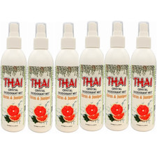 Thai Crystal Deodorant Mist Citrus  Juniper 8 fl.oz Pack of 6 
