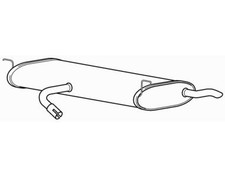 Rear Exhaust Silencer Back Box for Seat Leon BSE/BSF/CCSA 1.6 (2006-2007)