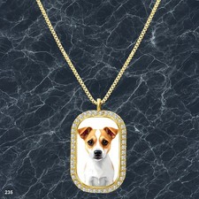 New Cute Dog Puppy Pendant Necklace Picture Design Trendy Gold Tone Fine