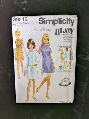 Simplicity Sewing Pattern S9845 sz 18-26 Uncut