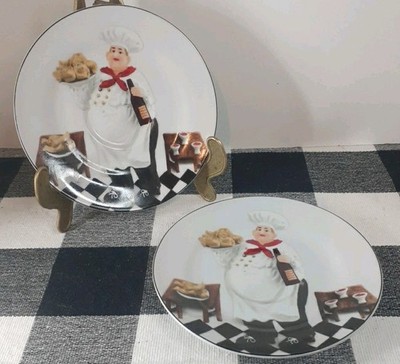 KMC Fat Chef 6'' Saucers (Set Of 2)