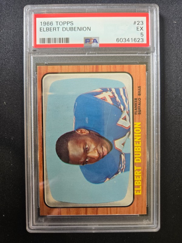 1966 Topps Elbert Dubenion #23 PSA 5 EX Buffalo Bills Vintage Football Card