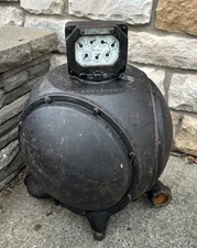 VTG TOBEY METER NO. 1 - 300FT ANTIQUE 1892 CAST IRON GAS METER STEAMPUNK DECOR