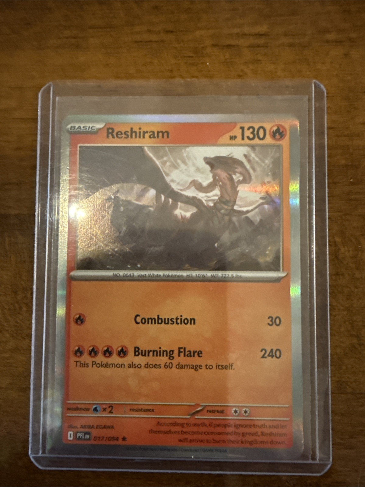 Reshiram 017/094 Miscellaneous Cards & Products Holo