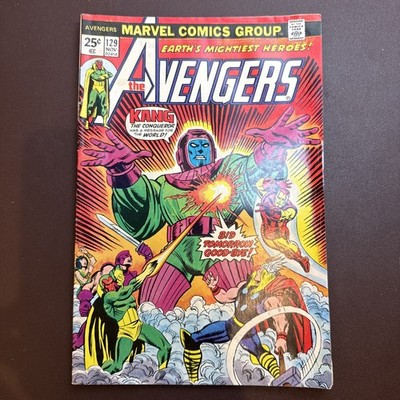 1974 Marvel Comics 02458 The Avengers #129 feat KANG MVS Stamp Leader in-tact