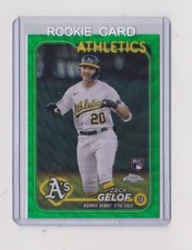 Zack Gelof RC 2024 Topps Chrome Green Wave #17/99  Card #USC40  A's
