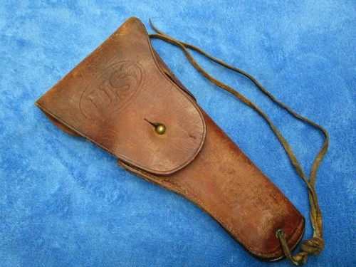 RARE MAKER CLINTON 1917 ORIGINAL WW1 US MILITARY COLT 1911 PISTOL HOLSTER