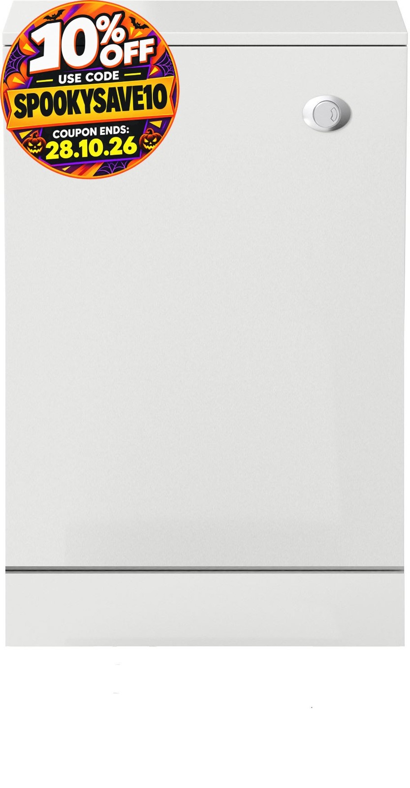 Bathroom Concealed Cistern Wc Toilet Unit Only 500 X 330Mm Gloss White Flat Pack - Image 2
