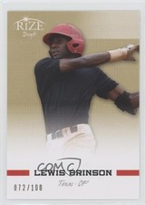 2012 Leaf Rize Draft Gold 72/100 Lewis Brinson #13 q3g