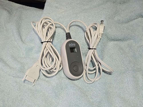 Pure Enrichment CM17 Electric Blanket Remote Controller Power Cord Fit PM17/PM06