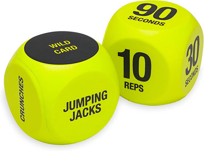 SPRI Exercise Dice (6-Sided) - Game for Group Fitness & Exercise Classes - Inclu