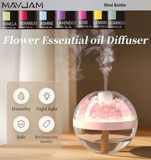 270ML Eternal Flower Humidifier Aroma Diffuser USB Rechargeable with LED light
