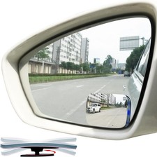 Slim Square Blind Spot Mirror, HD Glass Frameless Convex Rear View Mirror, Pack