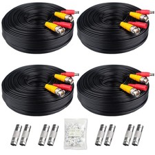 4x200ft BNC Cable All-in-One Siamese Video and Power Security Camera Cable Ex...