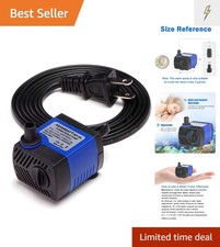 Small Fountain Pump, 80 GPH Submersible Water Pump for Aquarium Fish Tank, Ou...