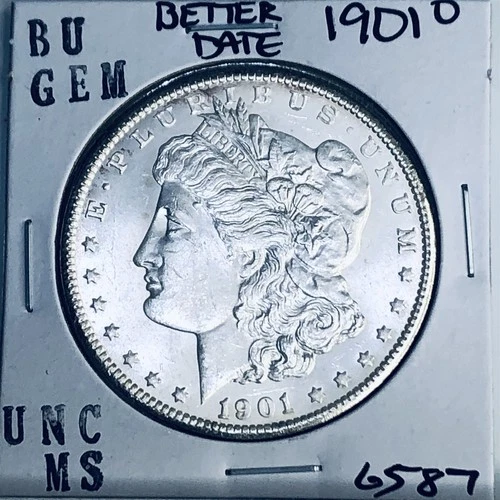 1901 O BU GEM MORGAN SILVER DOLLAR UNC MS+++ U.S. MINT RARE COIN 6587
