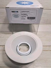 Lighting 4 inch White Recessed Baffle Trim for MR16 Bulb (14002)