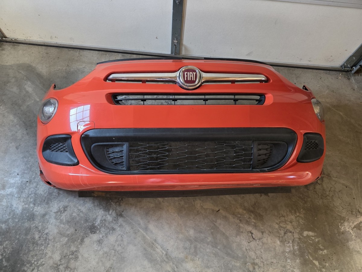 Front Bumper 4 Door 500x Fits 14-17 FIAT 500 Orange | eBay