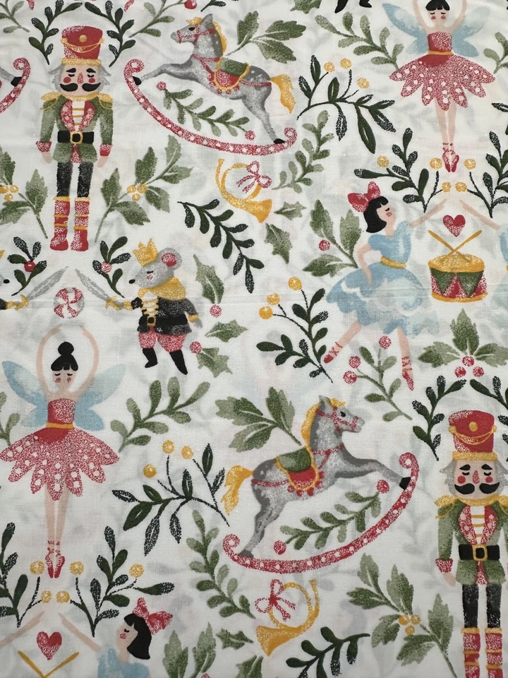 Cupcakes & Cashmere Christmas Nutcracker TABLECLOTH 90” or 70" rd .or sq. New - Image 3 of 4