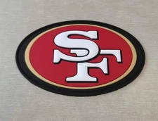 3D PVCNFL SAN FRANSISCO 49ers PATCH HOOK & LOOP 2in x 3in