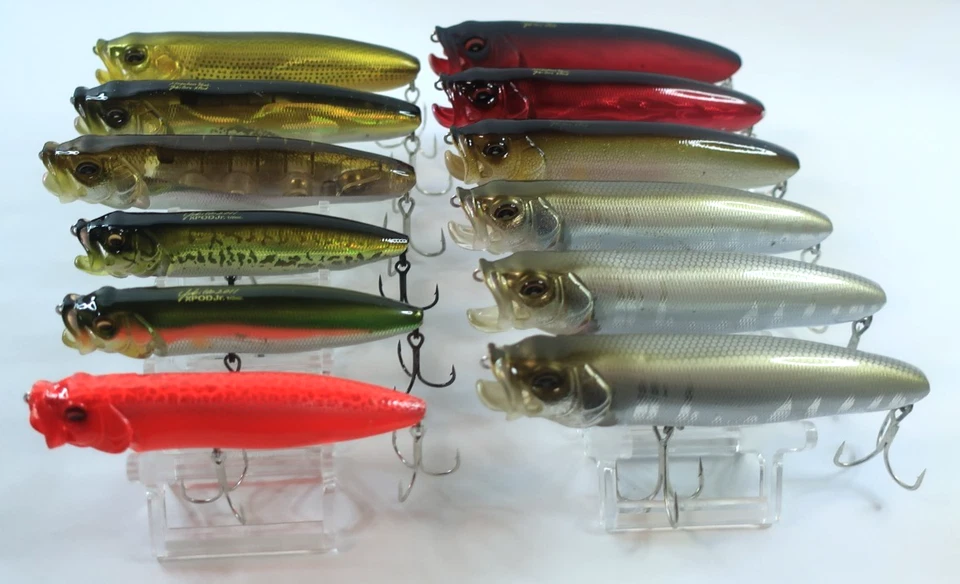 12 Megabass X-Pod 11,0 cm 21 g X-Pod Jr 9,0 cm 14 g (pintura pelada.) Lote. Foto 3 de 4
