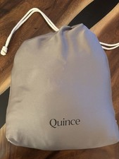 Quince Bamboo Duvet Cover Full/Queen Stone Solid Modern Luxury Bedroom