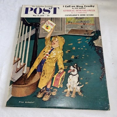 VTG The Saturday Evening Post Magazine May 11, 1957 - Mother s Day Bing Crosby