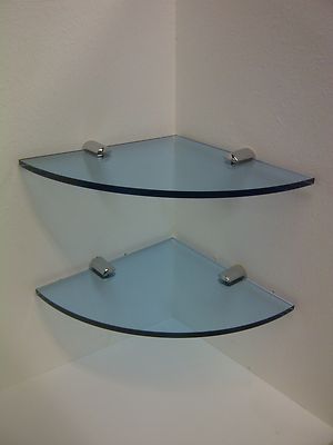 ECKREGAL ACRYL MIT CHROMBEFESTIGUNGEN 150 MM oder 6'' BREIT PLEXIGLAS 2 STÜCK