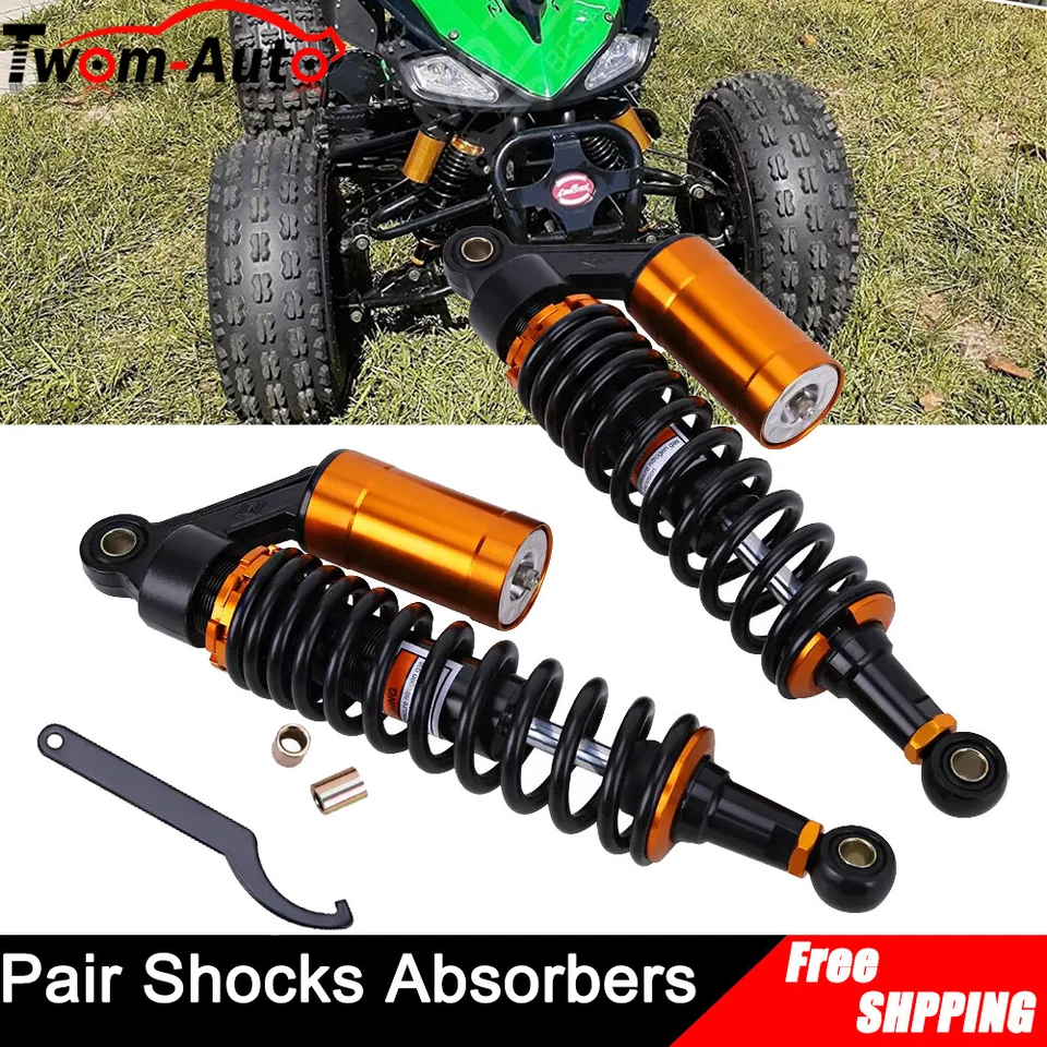 Amortiguadores de aire traseros ajustables para moto Honda Kawasaki Yamaha 13,5"" Foto 2 de 4