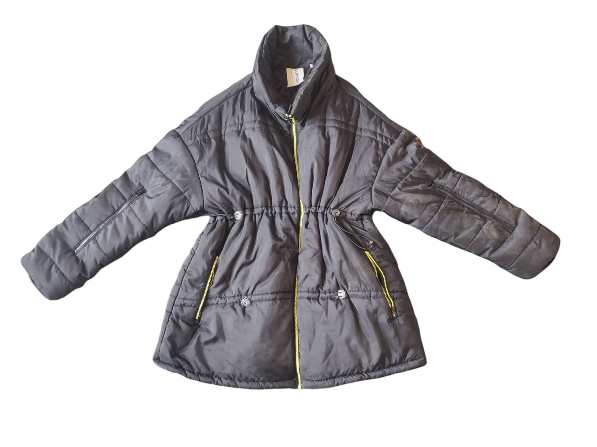 Collusion Black Puffer Coat UK 10 Warm Winter Jacket UK