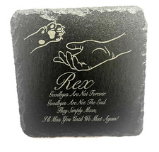Memorial Plaque For Pet Cat Dog Made From Slate Personalised Grave Stone Marker