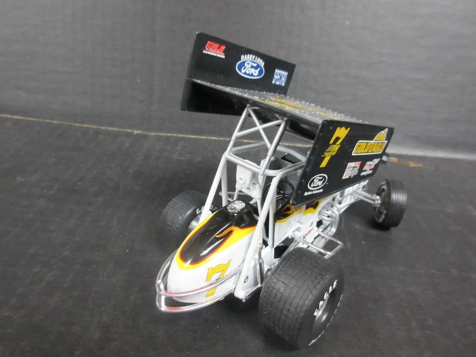 GMP 1997 Jeff Swindell # 7TW - Gold Eagle Leak Stoppers 1:25th Sprint Car - Image 4 of 4