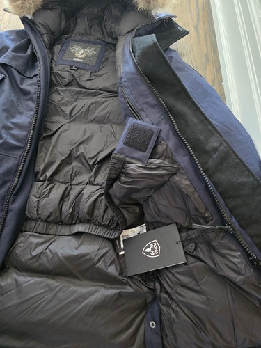 Goose down Nobis Yatesy Down Parka Jacket luxury Canada Navy M 1395$ - Picture 4 of 10