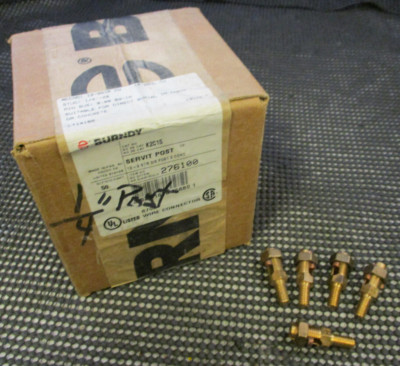 'LOT OF 5' BURNDY K2C15 9STR SPLIT BOLT MECHANICAL GROUNDING CONNECTOR