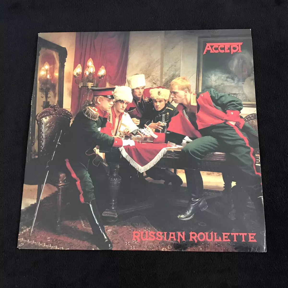 Accept Russian Roulette 1986 Vinyl Promo Copy w/Orig. Inner Lyrics