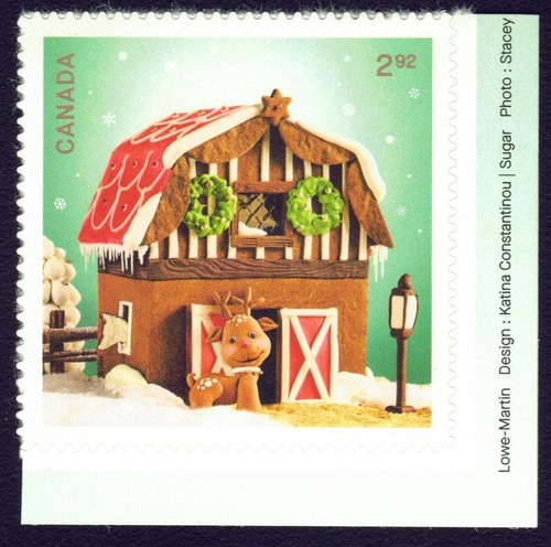Canada sc#3470 Holiday 2024 : Gingerbread Houses, Unit from Booklet, Mint-NH