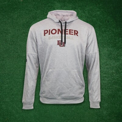 Denver Pioneers Basketball Adidas Team Issue Grey Tech Fleece Pullover  Hoodie
