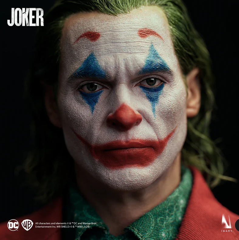 (5日まで)INART ジョーカー(2019)プレミアム　植毛 INART 2019 JOKER - Rooted Hair 4 Pack Split Sale 1/6 Fig - Red
