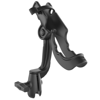 RAM Mount Revolution Ratcheting Rod Holder with Open Socket End RAM-114-RBNBU