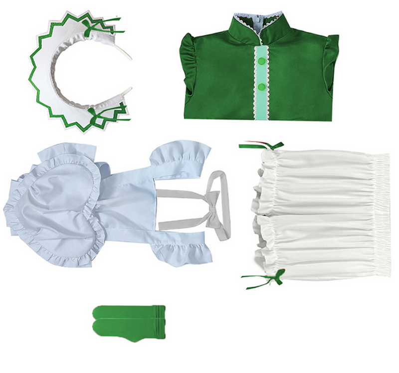 Tokyo Mew Mew Retasu Midorikawa Mew Lettuce Maid Dress Cosplay Costume