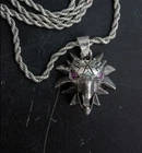 School Griffin Medallion Manticore Bear Cat Pendant Necklace Game Prop Witcher