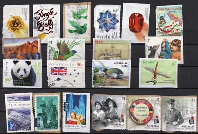 100 AUSTRALIA STAMPS LOT ALL DIFFERENT - SEE DESCRIPTION-IMAGES [LOT ...