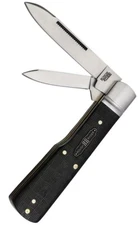 Rough Ryder Black Reserve Pocket Knife Stainless Steel Blades Pakkawood Handle