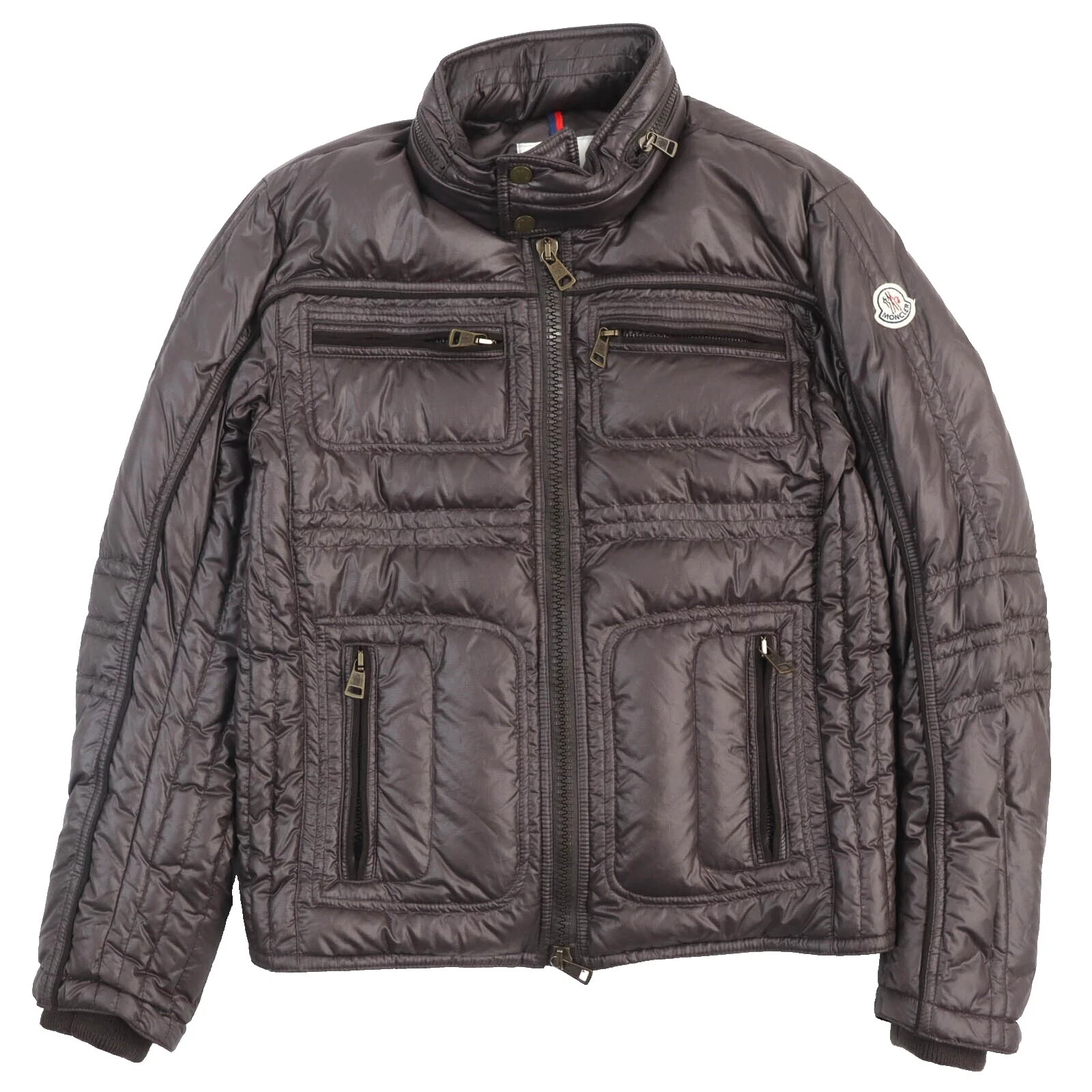 Moncler Marrón abrigos, chaquetas y chalecos para hombres