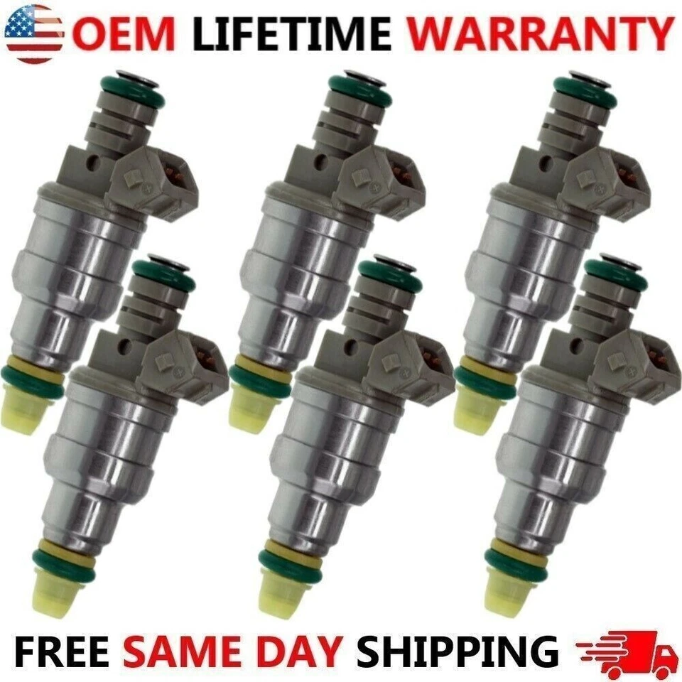 Conjunto BOSCH de 6 injetores de combustível HP UPGRADE para 91-95 Buick Pontiac Oldsmobile 3.8L - Imagem 2 de 3