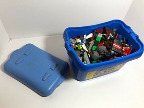 LEGO Storage Box from 6161 + Bulk 2.5+ LBS Pounds of Chima bricks, plates, boats