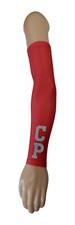 CUSTOM Number Letters Red Sports Arm Sleeve Basketball Football Baseball